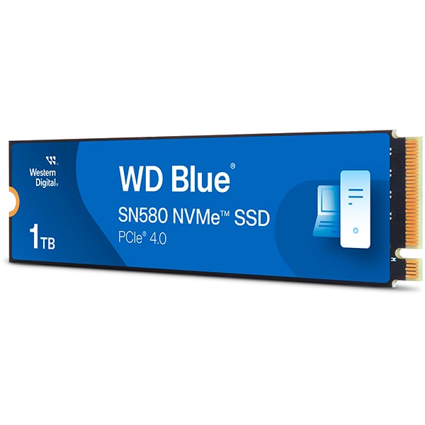 SSD 1 TB WD Blue, M.2 2280 PCIe Gen 4 NVMe, Leitura 4150MB/s Gravação 4150MB/s - WDST3B0- Western Digital - CX 1 UN