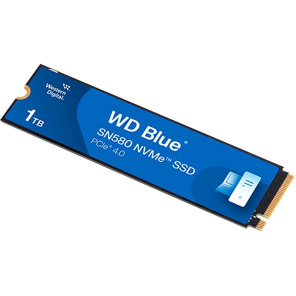 SSD 1 TB WD Blue, M.2 2280 PCIe Gen 4 NVMe, Leitura 4150MB/s Gravação 4150MB/s - WDST3B0- Western Digital - CX 1 UN