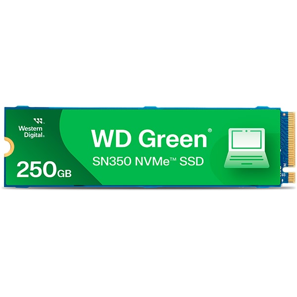 SSD 250 GB WD Green, M.2 2280 PCIe Gen 3 NVMe, Leitura 2400MB/s Gravação 1500MB/s - WDSG2G0- Western Digital - CX 1 UN