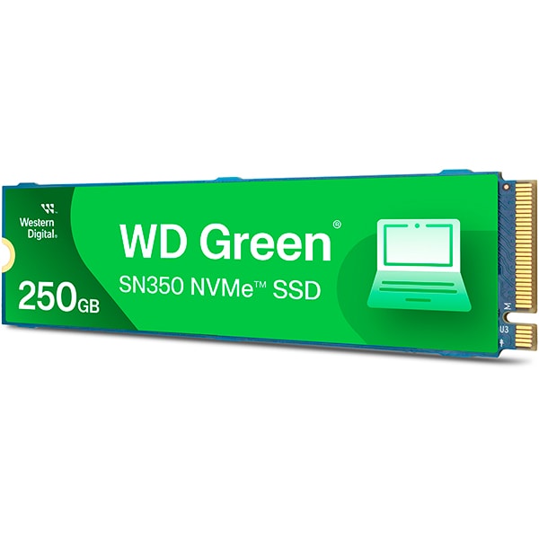 SSD 250 GB WD Green, M.2 2280 PCIe Gen 3 NVMe, Leitura 2400MB/s Gravação 1500MB/s - WDSG2G0- Western Digital - CX 1 UN