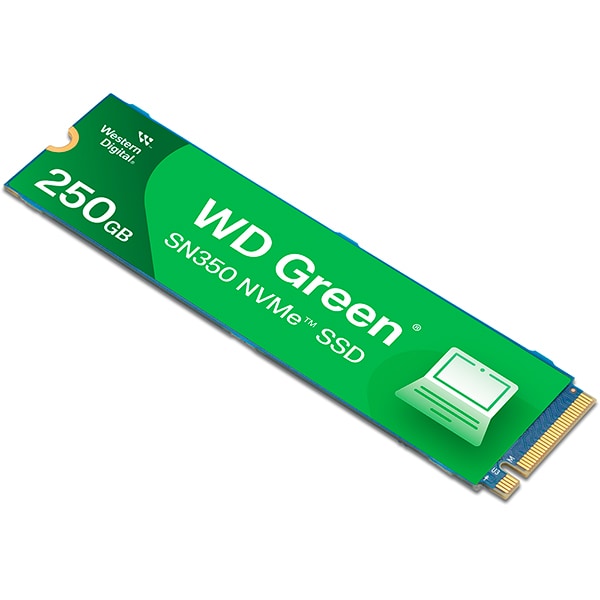 SSD 250 GB WD Green, M.2 2280 PCIe Gen 3 NVMe, Leitura 2400MB/s Gravação 1500MB/s - WDSG2G0- Western Digital - CX 1 UN