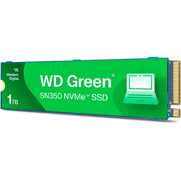 SSD 1 TB WD Green, M.2 2280 PCIe Gen 3 NVMe, Leitura 2400MB/s Gravação 1850MB/s - WDST2G0- Western Digital - CX 1 UN