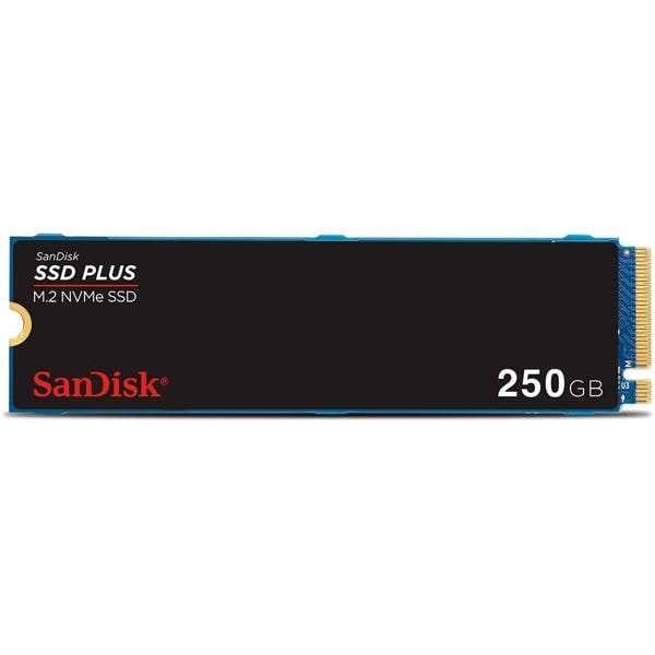 SSD 250 GB SanDisk Plus, M.2 2280 PCIe Gen 3 NVMe, Leitura 2400MB/s Gravação 1500MB/s - SDSSDA3N - BT 1 UN