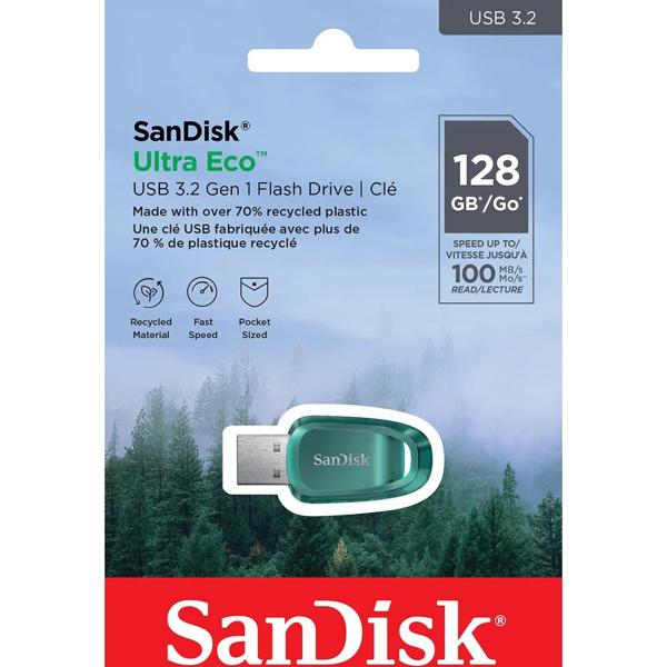 Pen Drive SanDisk 128GB USB 3.2 ultra eco flash - SDCZ96, Sandisk BT 1 UN