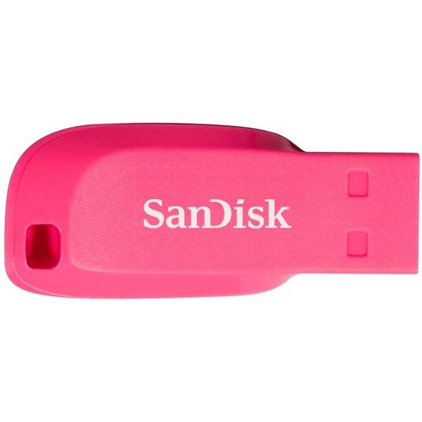 Pen Drive 16gb USB 2.0 Cruzer Blade rosa SDCZ50C SanDisk BT 1 UN
