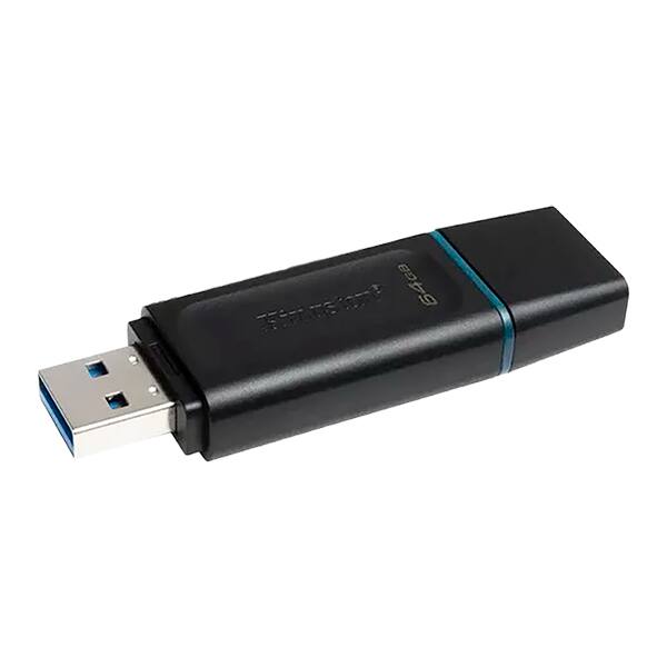 Pen Drive 64GB USB 3.2, Exodia, Preto, DTXG2/64GB, Kingston - BT 1 UN Pen Drive 64GB USB 3.2, Exodia, Preto, DTXG2/64GB, Kingston - BT 1 UN