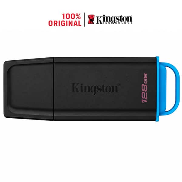 Pen Drive 128GB USB 3.2, Exodia, Preto e Azul, DTXG2/128G, Kingston - BT 1 UN Pen Drive 128GB USB 3.2, Exodia, Preto e Azul, DTXG2/128G, Kingston - BT 1 UN