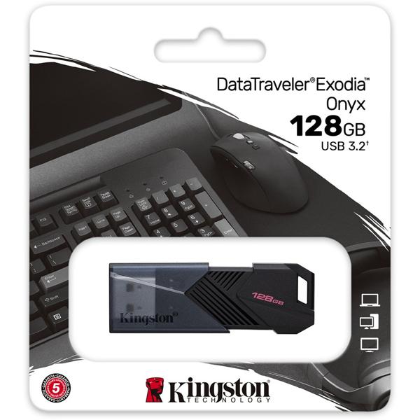 Pen Drive 128GB, USB 3.2, Datatraveler Exodia, DTXON/128G, Kingston - BT 1 UN