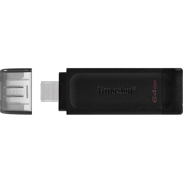 Pen Drive DataTraveler 70 64GB, USB-C 3.2, Kingston - BT 1 UN