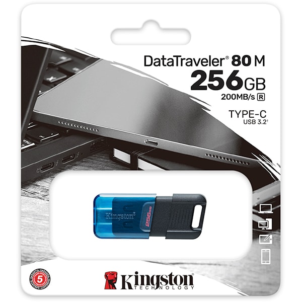 Pen Drive DataTraveler 256GB, USB-C 3.2, Kingston - BT 1 UN