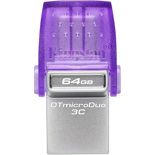 Pen Drive Dual Drive, DataTraveler, MicroDuo, 64GB, Conectores USB 3.2, Tipo-C e Tipo-A, DTDUO3CG3, Kingston - BT 1 UN