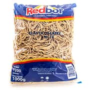 Elástico látex n.18, 1200 unidades, REL01, Red Bor - PT 1 UN