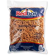 Elástico látex laranja. Nº 8, 2100 unidades, REL08, Red Bor - PT 1 UN