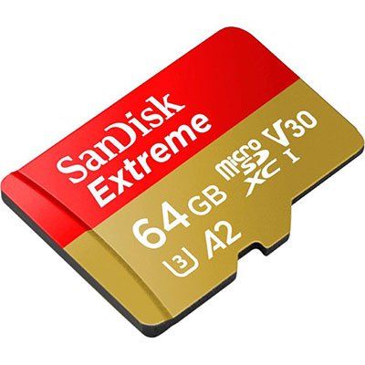 Cartão de memória micro SD 64gb com adaptador Classe10 A1/U3/4K SanDisk  BT 1 UN