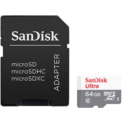 Cartão de memória micro SD 64gb c/adap classe 10 SDSQUNR SanDisk BT 1 UN