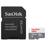 Cartão de Memória MicroSD, Ultra, 256GB, SDSQUNR, SanDisk - BT 1 UN Cartão de Memória MicroSD, Ultra, 256GB, SDSQUNR, SanDisk - BT 1 UN