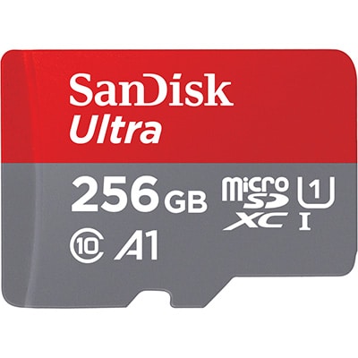 Cartão de Memória MicroSD, Ultra, 256GB, SDSQUNR, SanDisk - BT 1 UN