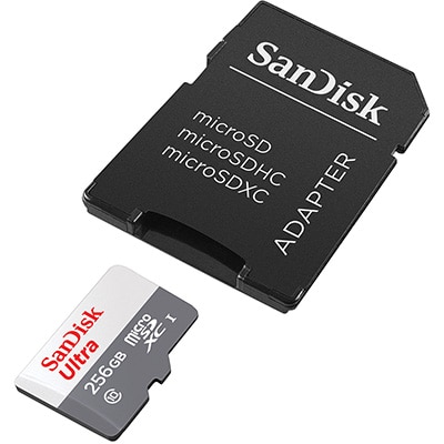 Cartão de Memória MicroSD, Ultra, 256GB, SDSQUNR, SanDisk - BT 1 UN