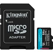 Cartão de memória micro SD 64GB Canvas GP com adaptador SDCG4, Kingston - BT 1 UN