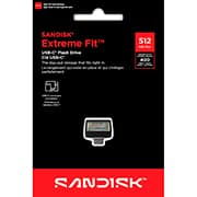 Pen Drive 512GB USB-C, Extreme Fit, Preto, SDCZ530, SanDisk - BT 1 UN