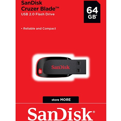 Pen Drive 64gb USB 2.0 C. Blade SDCZ50-064 SanDisk BT 1 UN