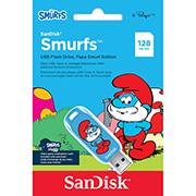 Pen Drive 128GB USB 3.2 Smurfs Edição Papai Smurf SanDisk - BT 1 UN