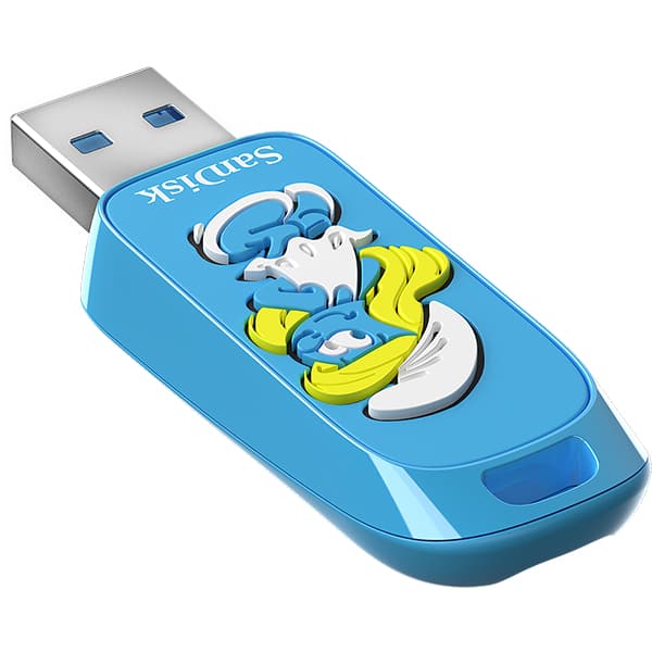 Pen Drive 256GB USB 3.2 Smurfs Edição Smurfette SanDisk - BT 1 UN