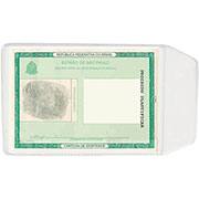 Porta documento transparente 0,10 com aba RG/Titulo de Eleitor 81mmX110mm 3910 Plastpark - SC 10 UN Porta documento transparente 0,10 com aba RG/Titulo de Eleitor 81mmX110mm 3910 Plastpark - SC 10 UN