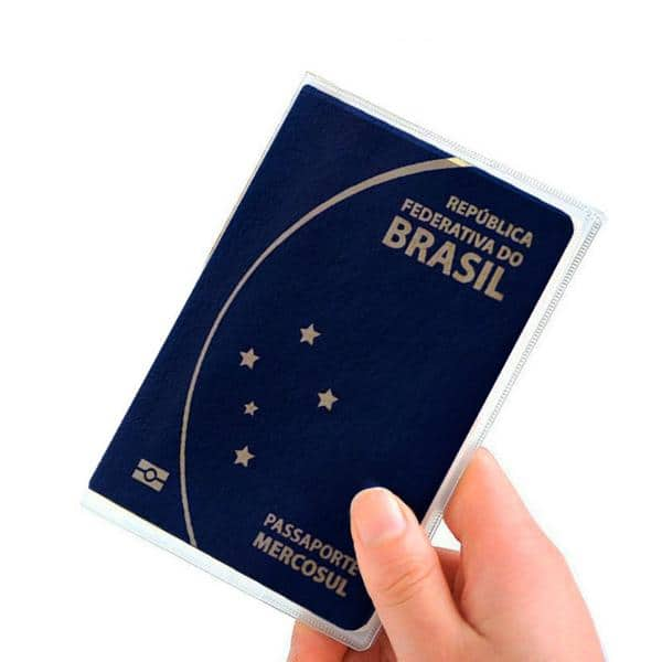 Capa para Passaporte em PVC, 130x190mm, Transparente, 3717, Plastpark - PT 3 UN