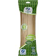 Espeto para churrasco de bambu, 18cm, Theoto - PT 50 UN Espeto para churrasco de bambu, 18cm, Theoto - PT 50 UN