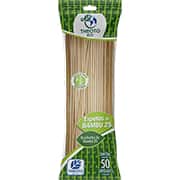 Espeto para churrasco de bambu, 25cm, Theoto - PT 50 UN Espeto para churrasco de bambu, 25cm, Theoto - PT 50 UN