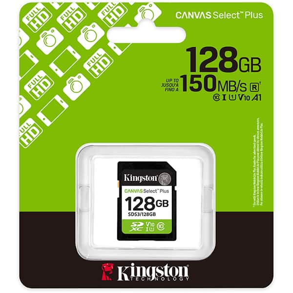 Cartão de memória SD 128gb Classe 10, SDS3/128GB, Kingston - BT 1 UN Cartão de memória SD 128gb Classe 10, SDS3/128GB, Kingston - BT 1 UN
