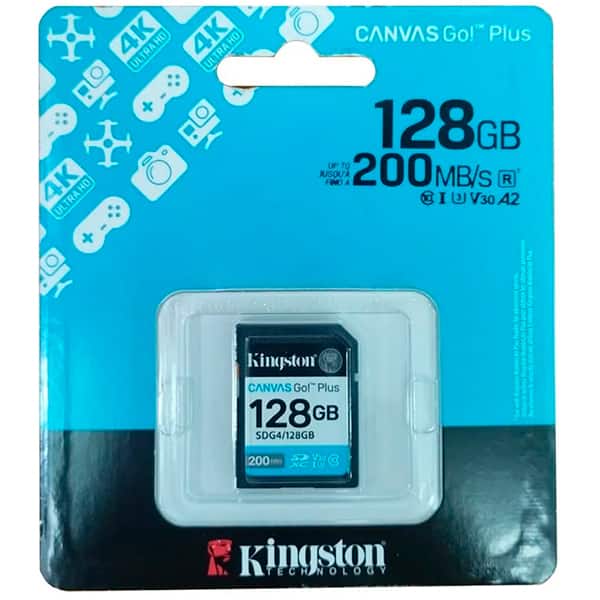 Cartão de memória SD 128gb Classe 10 SDG4/128GB Kingston BT 1 UN