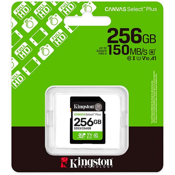 Cartão de memória SD 256gb Classe 10 SDS3/256GB Kingston BT 1 UN Cartão de memória SD 256gb Classe 10 SDS3/256GB Kingston BT 1 UN