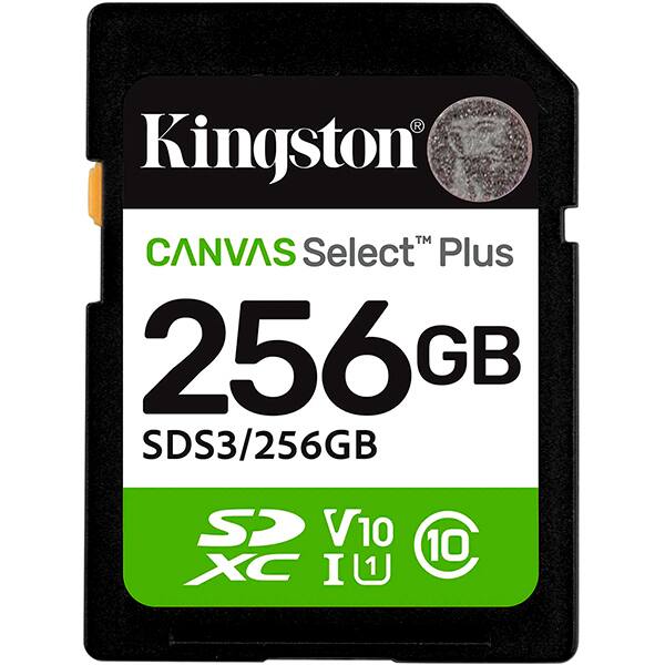 Cartão de memória SD 256gb Classe 10 SDS3/256GB Kingston BT 1 UN Cartão de memória SD 256gb Classe 10 SDS3/256GB Kingston BT 1 UN