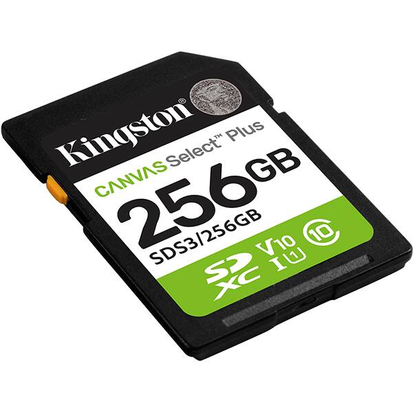 Cartão de memória SD 256GB Classe 10, SDS3, Kingston - BT 1 UN Cartão de memória SD 256GB Classe 10, SDS3, Kingston - BT 1 UN