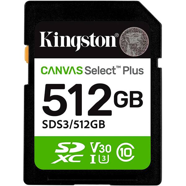 Cartão de memória SD 512gb Classe 10 SDS3/512GB Kingston BT 1 UN Cartão de memória SD 512gb Classe 10 SDS3/512GB Kingston BT 1 UN