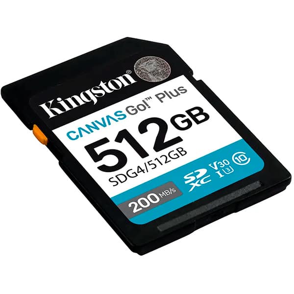 Cartão de memória SD 512gb Classe 10 SDG4/512GB Kingston BT 1 UN