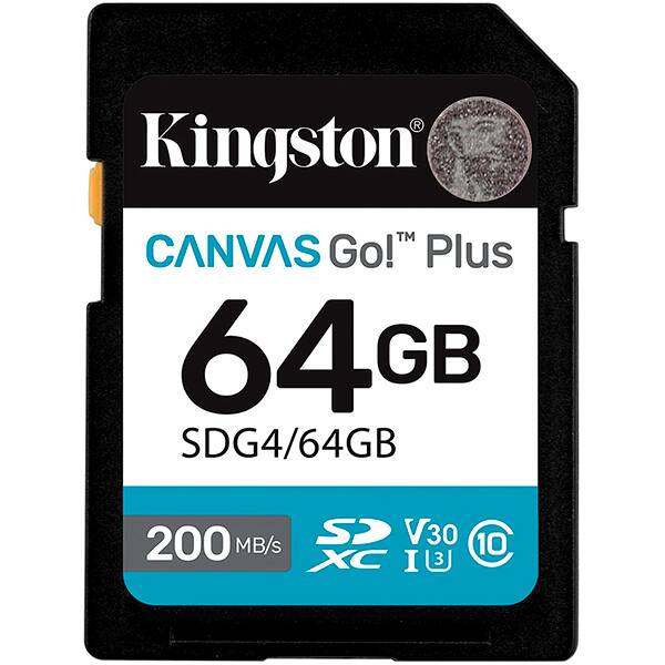 Cartão de memória SD 64gb Classe 10 SDG4/64GB Kingston BT 1 UN Cartão de memória SD 64gb Classe 10 SDG4/64GB Kingston BT 1 UN