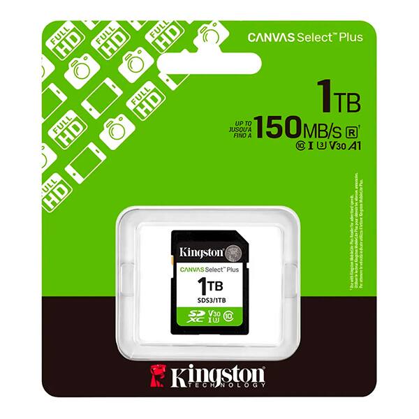 Cartão de memória SD 1tb Classe 10 SDS3/1TB Kingston BT 1 UN