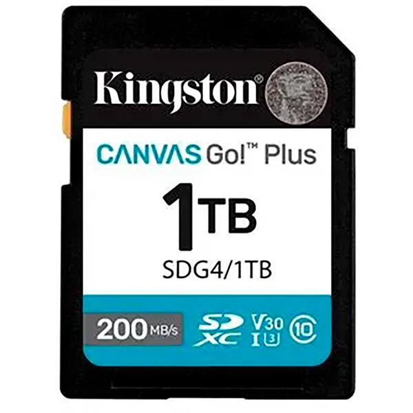Cartão de memória SD 1tb Classe 10 SDG4/1TB Kingston BT 1 UN Cartão de memória SD 1tb Classe 10 SDG4/1TB Kingston BT 1 UN