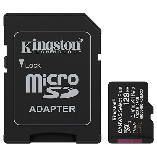 Cartão de memória microSD 128 GB, Canvas Select Plus, SDCS3, Kingston - BT 1 UN