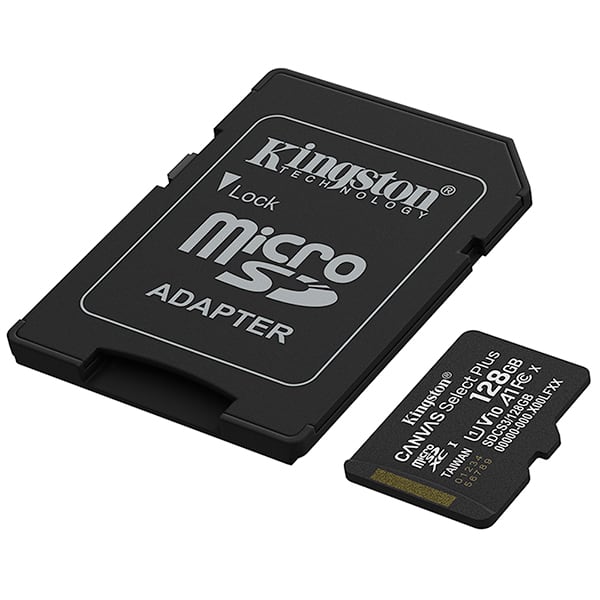 Cartão de memória microSD 128 GB, Canvas Select Plus, SDCS3, Kingston - BT 1 UN