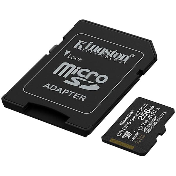 Cartão de memória microSD 256 GB, Canvas Select Plus, SDCS3, Kingston - BT 1 UN