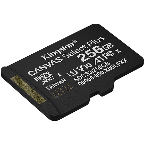 Cartão de memória microSD 256 GB, Canvas Select Plus, SDCS3, Kingston - BT 1 UN