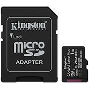 Cartão de memória microSD 1 TB, Canvas Select Plus, SDCS3, Kingston - BT 1 UN Cartão de memória microSD 1 TB, Canvas Select Plus, SDCS3, Kingston - BT 1 UN