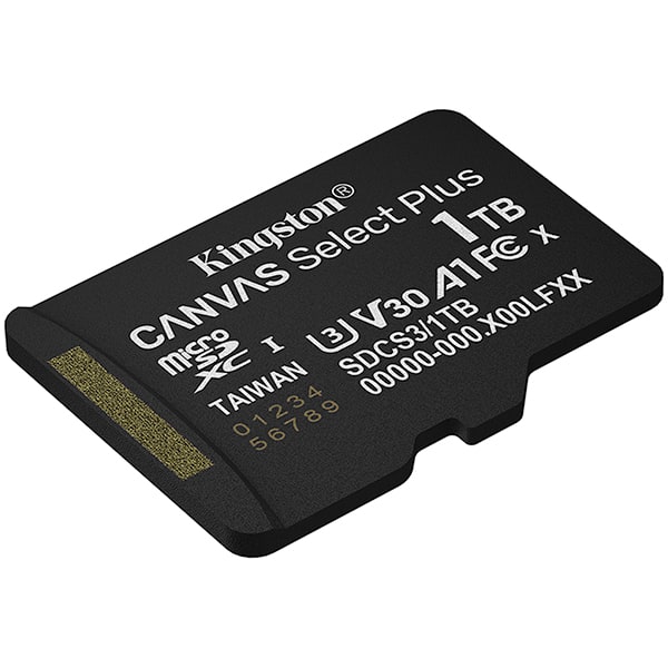 Cartão de memória microSD 1 TB, Canvas Select Plus, SDCS3, Kingston - BT 1 UN
