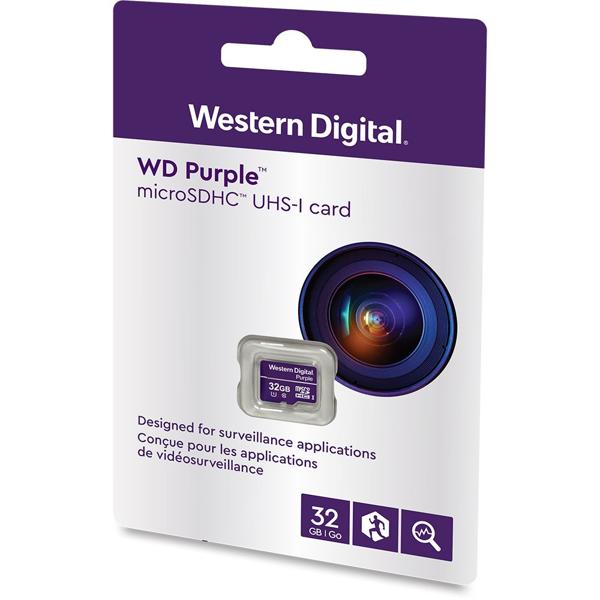 Cartão de memória micro SD, 32GB, 16TBM, Purple, 4600162, Western Digital - CX 1 UN