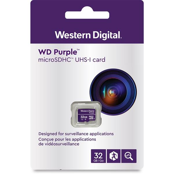 Cartão de memória micro SD, 32GB, 16TBM, Purple, 4600162, Western Digital - CX 1 UN