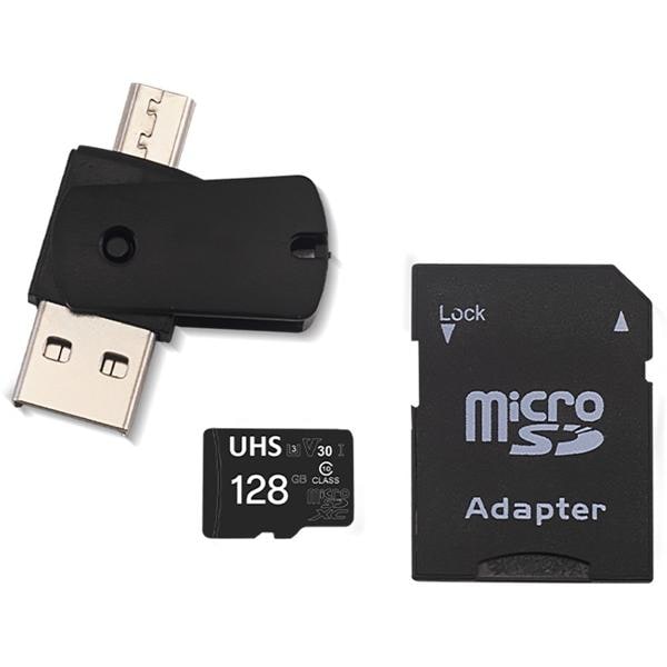 Cartão de memória micro SD 128gb, com Adaptador USB, ultra classe 10 Dual Drive, Multi BT 1 UN